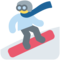 Snowboarder emoji on Twitter